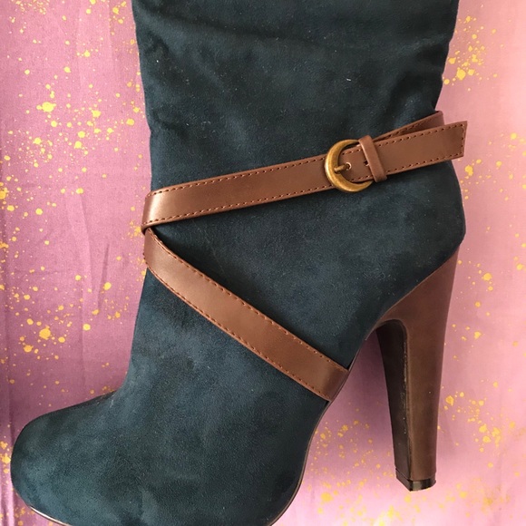 Green and brown boots - Picture 11 of 13